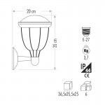 CATA 7019 BAHÇE ARMATÜRÜ TORİNO APLİK